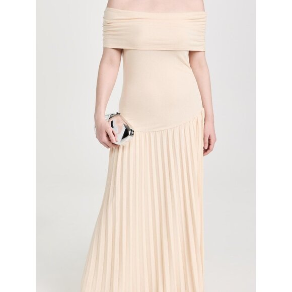 LIONESS Field Of Dreams Dress in Oatmeal Medium New Womens Maxi Gown - Picture 10 of 17